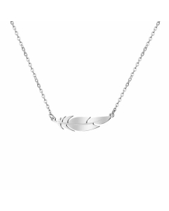 Fashion Plating Stainless Steel Necklaces Feather Stainless Steel Necklace 