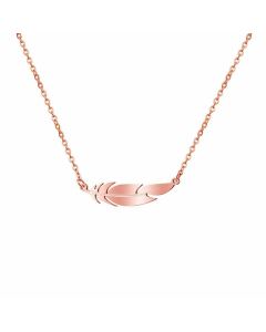 Fashion Plating Stainless Steel Necklaces Feather Stainless Steel Necklace 