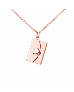 Fashion Envelope Stainless Steel Pendant Necklace Plating Stainless Steel Necklaces