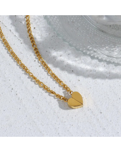 Fashion Plating Stainless Steel Necklaces Heart Shape Stainless Steel Pendant Necklace From Colorza