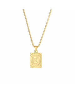 Fashion Plating Stainless Steel Necklaces Letter Stainless Steel Pendant Necklace 