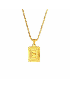 Fashion Plating Stainless Steel Necklaces Letter Stainless Steel Pendant Necklace 