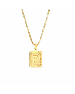 Fashion Plating Stainless Steel Necklaces Letter Stainless Steel Pendant Necklace 