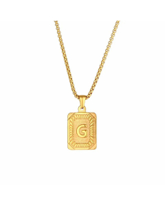 Fashion Plating Stainless Steel Necklaces Letter Stainless Steel Pendant Necklace 