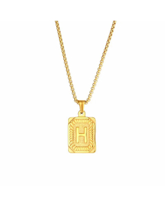 Fashion Plating Stainless Steel Necklaces Letter Stainless Steel Pendant Necklace 