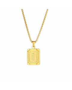 Fashion Plating Stainless Steel Necklaces Letter Stainless Steel Pendant Necklace 
