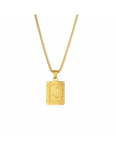 Fashion Plating Stainless Steel Necklaces Letter Stainless Steel Pendant Necklace 