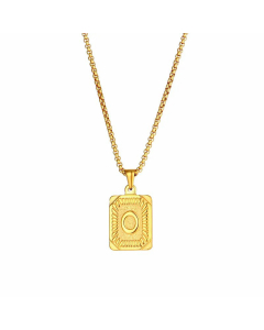 Fashion Plating Stainless Steel Necklaces Letter Stainless Steel Pendant Necklace 