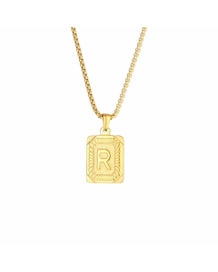 Fashion Plating Stainless Steel Necklaces Letter Stainless Steel Pendant Necklace 