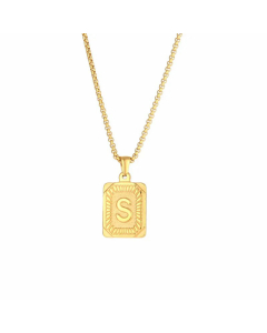 Fashion Plating Stainless Steel Necklaces Letter Stainless Steel Pendant Necklace 