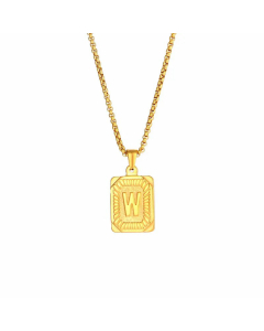 Fashion Plating Stainless Steel Necklaces Letter Stainless Steel Pendant Necklace 
