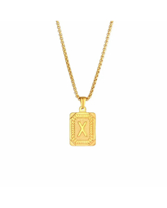 Fashion Plating Stainless Steel Necklaces Letter Stainless Steel Pendant Necklace 