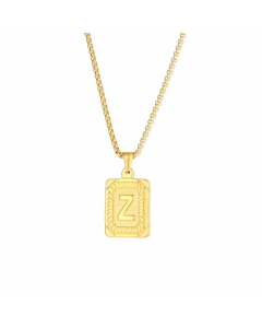 Fashion Plating Stainless Steel Necklaces Letter Stainless Steel Pendant Necklace 