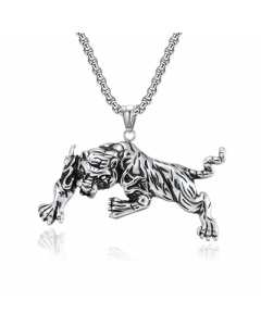 Fashion Polishing Stainless Steel Necklaces Tiger Stainless Steel Pendant Necklace 