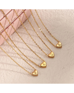Fashion Gold Plated Stainless Steel Necklaces Letter Stainless Steel Pendant Necklace 
