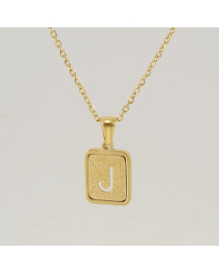 Fashion Letter Square Titanium Steel Necklace Plating Stainless Steel Necklaces