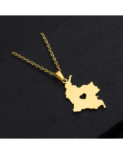 Daily Geometric Stainless Steel Necklace Plating Stainless Steel Necklaces 