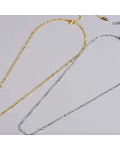 Plain Solid Color Titanium Steel Necklace Plating Stainless Steel Necklaces