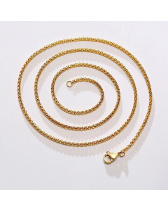 Modern Style Solid Color Stainless Steel Necklace Plating Stainless Steel Necklaces