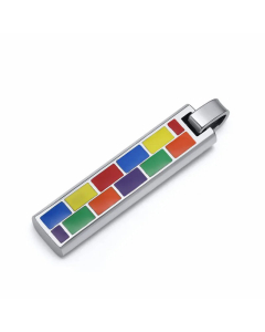 Fashion Geometric Titanium Steel Pendant Necklace Enamel Stainless Steel Necklaces