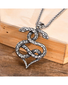 Fashion Plating Stainless Steel Necklaces Snake Titanium Steel Pendant Necklace 
