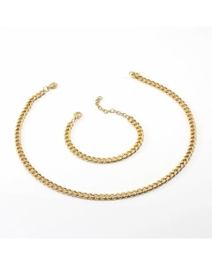 Daily Curby Chain Titanium Steel Necklace Plating Stainless Steel Necklaces