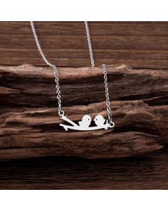 Daily Plating Bird Stainless Steel Pendant Necklace Irregular Stainless Steel Necklaces 
