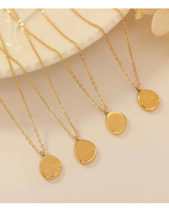 Fashion Geometric Stainless Steel Pendant Necklace Plating Stainless Steel Necklaces