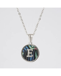 Fashion Patchwork Stainless Steel Necklaces Round 26 Letter Stainless Steel Necklace 