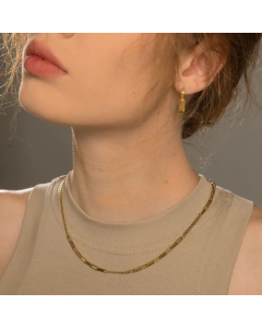 Fashion Plating Stainless Steel Necklaces Solid Color Stainless Steel Necklace 