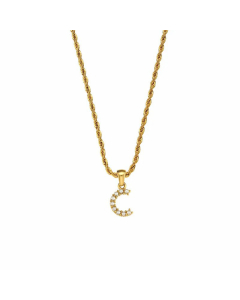 Fashion Plating Inlay Pearl Stainless Steel Necklaces Letter Stainless Steel Pendant Necklace 