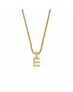 Fashion Plating Inlay Pearl Stainless Steel Necklaces Letter Stainless Steel Pendant Necklace 