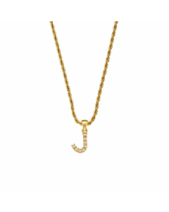 Fashion Plating Inlay Pearl Stainless Steel Necklaces Letter Stainless Steel Pendant Necklace 