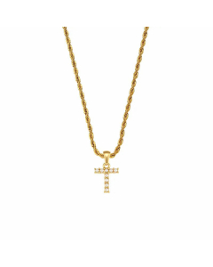 Fashion Plating Inlay Pearl Stainless Steel Necklaces Letter Stainless Steel Pendant Necklace 