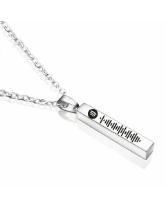 Fashion Enamel Plating Necklace Simple Style Geometric Waves Stainless Steel 