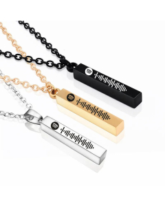 Fashion Enamel Plating Necklace Simple Style Geometric Waves Stainless Steel 