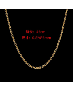 Plain Solid Color Stainless Steel Necklace Plating Stainless Steel Necklaces 