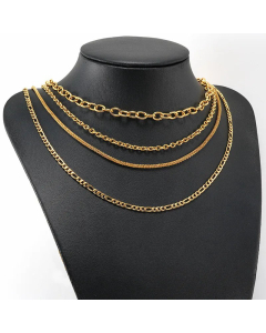 Plain Solid Color Stainless Steel Necklace Plating Stainless Steel Necklaces
