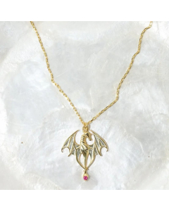 Fashion Plating Stainless Steel Necklaces Dragon Titanium Steel Pendant Necklace 