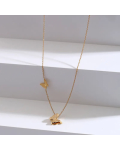 Elegant Butterfly Stainless Steel Necklace Patchwork Stainless Steel Necklaces Colorza