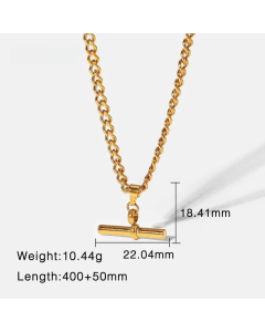 Fine Quality Wholesale Jewelry Supplier Fashion Geometric Stainless Steel Necklace Plating Stainless Steel Necklaces 