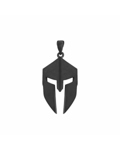 Casual Plating Stainless Steel Necklaces Mask Stainless Steel Pendant Necklace -Black-pendant_only