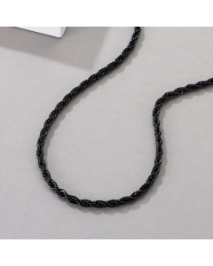 Plain Solid Color Twist Chain Titanium Steel Necklace Stainless Steel Necklaces