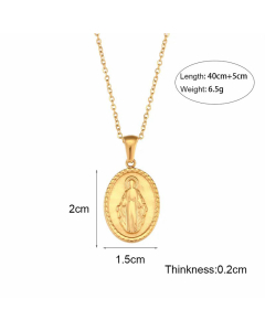 Retro Tortoise Sun Heart Shape Stainless Steel Colorza Plating Gold Plated Necklace 