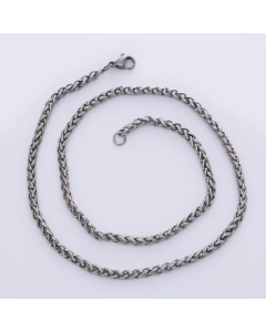 Plain Solid Color Stainless Steel Plating Hollow Out Necklace