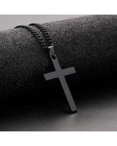 Non-Fading Cross Pendent Stainless Steel Plating Necklace Colorza