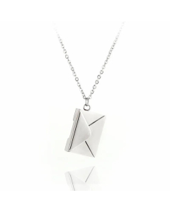 Fashion 26 Letter Titanium Steel Pendant Plating Necklace Colorza