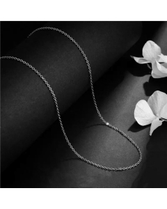 Plain Solid Color Titanium Steel Universal Chain O-Shaped Chain Gold Necklace