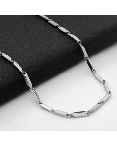 Casual Solid Color Rhombus Titanium Steel Plating Necklace Colorza