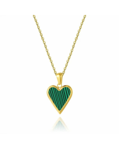 Fashion Plating Heart Shape Titanium Steel Pendant Necklace 